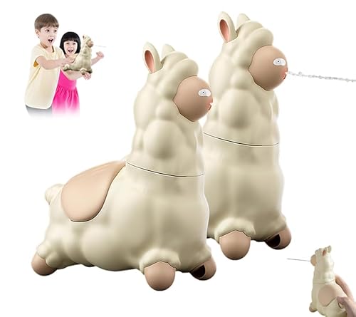 lama Che Sputa,Giocattolo Acquatico a Forma di Lama Che Sputa,pistola ad Acqua interattiva, irrigatore a Prova di perdite, facile da riempire, Design Divertente per rinfrescare all'aperto (2pcs) von Ukisisi
