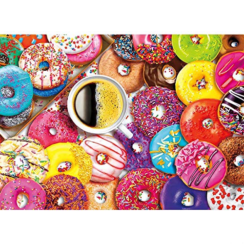 1000 Stück Puzzle - Donuts - Erwachsene Teenager Kinder Puzzle Großes Puzzle Spielzeug Geschenk Pädagogisch Intellektuell Dekomprimieren Spaß Familienspiel von Ulalaza