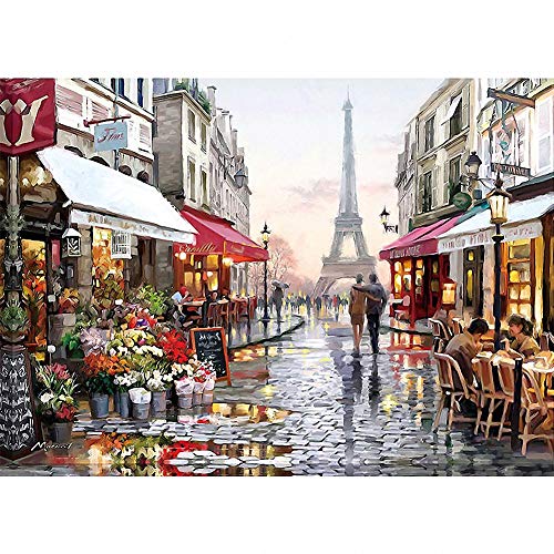1000 Stück Puzzle - Romantic Paris - Erwachsene Teenager Kinder Puzzle Großes Puzzle Spielzeug Geschenk Pädagogisch Intellektuell Dekomprimieren Spaß Familienspiel von Ulalaza