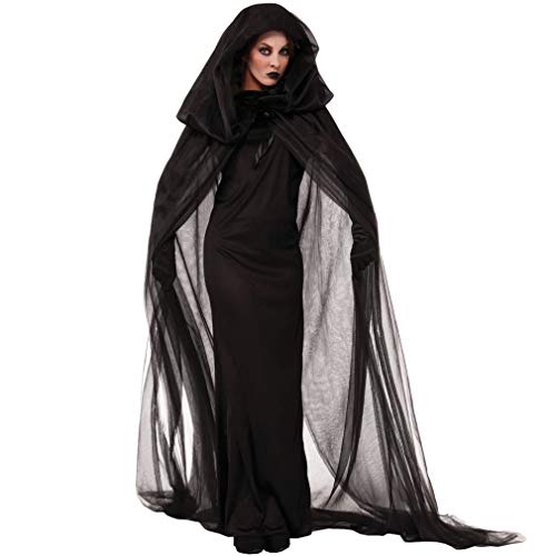 Ulalaza Halloween Frauen Kostüme Schwarze Fledermaus Gefallenen Engel Teufel Vampir Hexe Kleid Erwachsene Cosplay Zubehör von Ulalaza