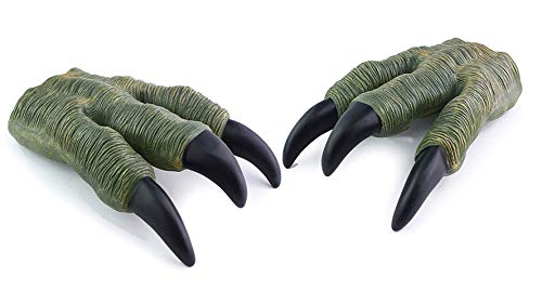 Ulalaza 1 Paar Dinosaurier-Klauen, Dino, Cosplay, Pfotenhandschuhe, Kostümzubehör für Velociraptor, Rollenspiel, Partyzubehör Ulalaza 1 Paar Dinosaurier-Klauen, Dino, Cosplay, Pfotenhandschuhe, Kostümzubehör für Velociraptor, Rollenspiel, Partyzubehör von Ulalaza