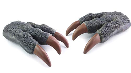 Ulalaza 1 Paar Dinosaurier-Klauen, Dino, Cosplay, Pfotenhandschuhe, Kostümzubehör für Velociraptor, Rollenspiel, Partyzubehör Ulalaza 1 Paar Dinosaurier-Klauen, Dino, Cosplay, Pfotenhandschuhe, Kostümzubehör für Velociraptor, Rollenspiel, Partyzubehör von Ulalaza