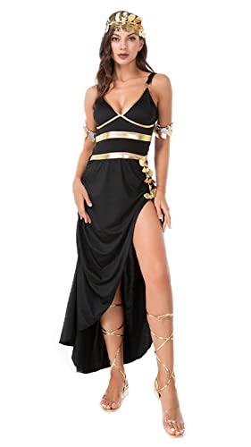 Ulalaza Cosplay-Kostüm für Damen, Cleopatra, griechische Göttin, antike römische Kriegerin, Uniform-Outfit für Halloween-Party von Ulalaza