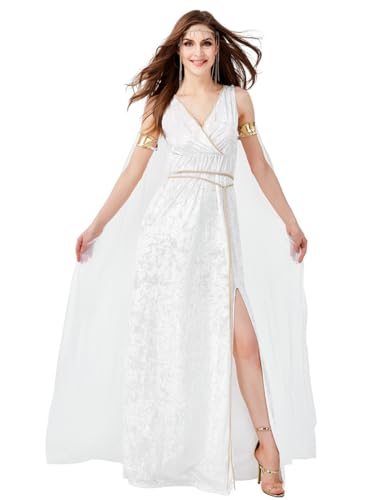 Ulalaza Damen-Cosplay-Kostüm, griechische Göttin Banshee, Medusa, antike römische Kriegerin, mittelalterliche Hofkleidung für Halloween-Party Ulalaza Damen-Cosplay-Kostüm, griechische Göttin Banshee, Medusa, antike römische Kriegerin, mittelalterliche Hofkleidung für Halloween-Party von Ulalaza