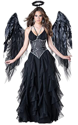 Ulalaza Damen Cosplay Kostüm Gefallener Engel Teufelsflügel Priester Nonne Ninja Meerjungfrau Königin Uniform Outfit für Halloween Ulalaza Damen Cosplay Kostüm Gefallener Engel Teufelsflügel Priester Nonne Ninja Meerjungfrau Königin Uniform Outfit für Halloween von Ulalaza
