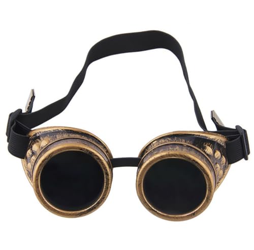 Ulalaza Vintage Steampunk Brille Brille Viktorianisch Retro Cyberpunk Gothic Cosplay von Ulalaza