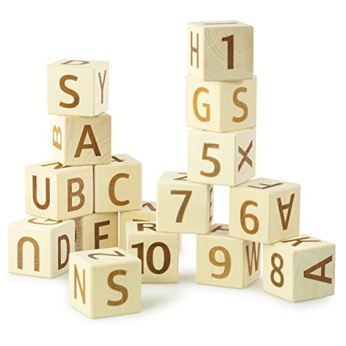 Ulanik ABC Blocks Holz 16 Würfel 40 mm Bauspiel Buchstaben des Alphabets Set Ab 3+ Spiel Lernspielzeuge für Vorschule Ulanik ABC Blocks Holz 16 Würfel 40 mm Bauspiel Buchstaben des Alphabets Set Ab 3+ Spiel Lernspielzeuge für Vorschule von Ulanik