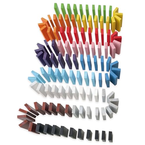 Ulanik Domino Mandala Kettenreaktion, Montessori Spielzeug ab 3 Jahre, Baby Sensorik Balance Spiel Holzbausteine, Spiel für Zählen und Sortieren Farben Lernen — 120 St Ulanik Domino Mandala Kettenreaktion, Montessori Spielzeug ab 3 Jahre, Baby Sensorik Balance Spiel Holzbausteine, Spiel für Zählen und Sortieren Farben Lernen — 120 St von Ulanik