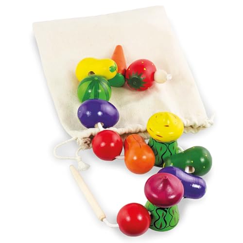 Ulanik Fädelspiel Gemüsegarten, Montessori Spielzeug ab 3 Jahre, Baby Perlen zum Auffädeln, Spiel für Zählen und Sortieren Farben Lernen — 12 St Ulanik Fädelspiel Gemüsegarten, Montessori Spielzeug ab 3 Jahre, Baby Perlen zum Auffädeln, Spiel für Zählen und Sortieren Farben Lernen — 12 St von Ulanik