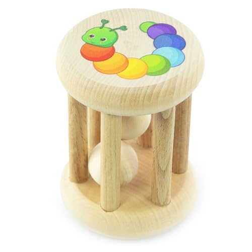 Ulanik Rassel Butterfly, Kleinkinder Montessori Spielzeug ab 1 Jahr, Baby Sensorik Holzspiele Ulanik Rassel Butterfly, Kleinkinder Montessori Spielzeug ab 1 Jahr, Baby Sensorik Holzspiele von Ulanik