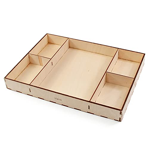 Ulanik Sortiertablett 5 Zellen Montessori Holzsortiertablett Ab 3+ Jahre Lernspielzeug für Vorschule für Farbsortierung und Zählen Ulanik Sortiertablett 5 Zellen Montessori Holzsortiertablett Ab 3+ Jahre Lernspielzeug für Vorschule für Farbsortierung und Zählen von Ulanik