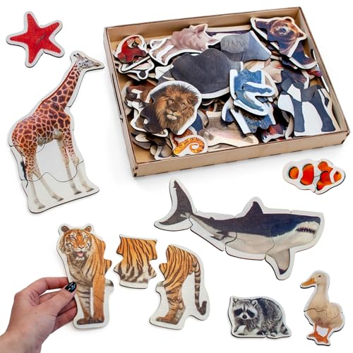 Ulanik Tiere Puzzle, Spiele ab 3 Jahren, Holz Puzzle ab 3 Jahre, Jigsaw Puzzle, Lernspiele ab 3 Jahre, Vorschule Spiele für Kleinkinder — 29 Tiere Figuren Puzzel Ulanik Tiere Puzzle, Spiele ab 3 Jahren, Holz Puzzle ab 3 Jahre, Jigsaw Puzzle, Lernspiele ab 3 Jahre, Vorschule Spiele für Kleinkinder — 29 Tiere Figuren Puzzel von Ulanik