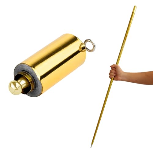 Ulawellor Magischer Zauberstab,Tragbare Ausziehbarer Zauberstab,110 cm Magic Wand Metall,Dehnbarer Metallstab,Gold Ulawellor Magischer Zauberstab,Tragbare Ausziehbarer Zauberstab,110 cm Magic Wand Metall,Dehnbarer Metallstab,Gold von Ulawellor