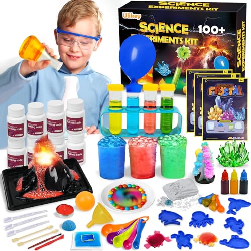 Ulikey 100+ Experimente Wissenschaft Kit für Kinder, Chemiebaukasten Kinder Labor, Vulkan, Magische Farbe Lernspielzeug, Wissenschaft Experimentierkästen Spielzeug Geschenke für Jungen Mädchen Ulikey 100+ Experimente Wissenschaft Kit für Kinder, Chemiebaukasten Kinder Labor, Vulkan, Magische Farbe Lernspielzeug, Wissenschaft Experimentierkästen Spielzeug Geschenke für Jungen Mädchen von Ulikey