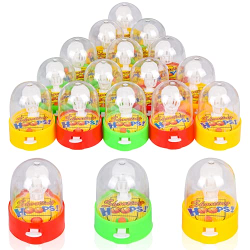 Ulikey 16 Pcs Mini Basketball, Flipper Basketball, Mini Schießspielzeug, Desktop-Kinderspielzeug, Kleines Spielzeug Korbwurf, Kinder Geburtstag Mitgebsel von Ulikey