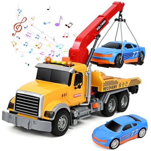 Ulikey Abschleppwagen Spielzeug, 1:16 Vielseitiger Abschlepper mit Licht und Sound, Fahrzeugspielzeug mit Rennwagen-Spielset, Fahrzeuge Spielzeugauto Geburtstagsgeschenk für Jungen und Mädchen Ulikey Abschleppwagen Spielzeug, 1:16 Vielseitiger Abschlepper mit Licht und Sound, Fahrzeugspielzeug mit Rennwagen-Spielset, Fahrzeuge Spielzeugauto Geburtstagsgeschenk für Jungen und Mädchen von Ulikey