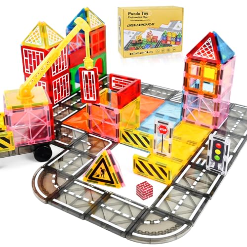 Ulikey Magnetische Bausteine, 45 Teile Kinderspiele Magnetische Bauwelt mit Ausfahrbarem Magnetkran, Magnete Kinder Magnetspiel Lernspielzeug Geburtstag Geschenk ab 3 4 5 6 7 Jahre Jungen Mädchen Ulikey Magnetische Bausteine, 45 Teile Kinderspiele Magnetische Bauwelt mit Ausfahrbarem Magnetkran, Magnete Kinder Magnetspiel Lernspielzeug Geburtstag Geschenk ab 3 4 5 6 7 Jahre Jungen Mädchen von Ulikey
