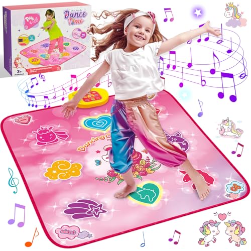 Ulikey Tanzmatte Kinder Spielzeug Geschenke für Mädchen, Einhorn Tanzmatte mit 5 Spielmodi, Musical Tanzmatte Spiel Weihnachten Geburtstags für Mädchen Alter 3 4 5 6 7 8 9 10 11 12+ Jahre Ulikey Tanzmatte Kinder Spielzeug Geschenke für Mädchen, Einhorn Tanzmatte mit 5 Spielmodi, Musical Tanzmatte Spiel Weihnachten Geburtstags für Mädchen Alter 3 4 5 6 7 8 9 10 11 12+ Jahre von Ulikey