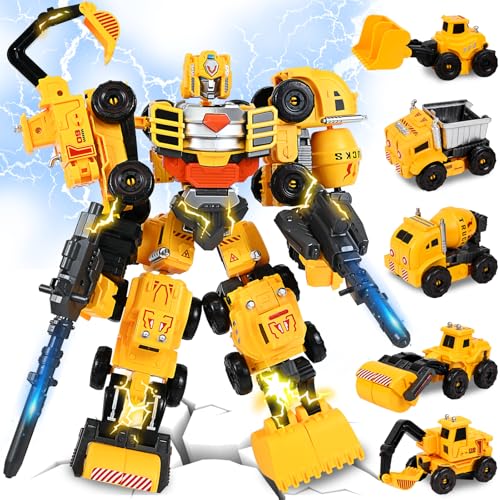 Ulikey Transformers Spielzeug für Kinder, Verformung Roboter Baustellenfahrzeuge Auto Spielzeugset, Technik Fahrzeug Transformer Roboter Spielzeug Geschenk für Jungen ab 4 5 6 7 8 9 Jahren Ulikey Transformers Spielzeug für Kinder, Verformung Roboter Baustellenfahrzeuge Auto Spielzeugset, Technik Fahrzeug Transformer Roboter Spielzeug Geschenk für Jungen ab 4 5 6 7 8 9 Jahren von Ulikey