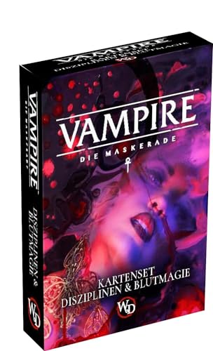 Ulisses Spiel & Medien Vampire Die Maskerade V5 Kartenset - Disziplinen & Blutmagie von Das Schwarze Auge
