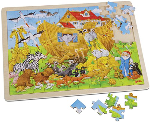 °° Holzpuzzle mit Rahmen Einzug in die Arche Noah °° Holzpuzzle mit Rahmen Einzug in die Arche Noah von Uljö