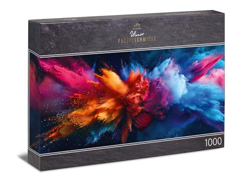 Ulmer Puzzleschmiede - Panorama-Puzzle Colour Eruption mit 1000 Teilen - Abstrakte Farbexplosion als modernes Puzzlemotiv für Erwachsene Ulmer Puzzleschmiede - Panorama-Puzzle Colour Eruption mit 1000 Teilen - Abstrakte Farbexplosion als modernes Puzzlemotiv für Erwachsene von Ulmer Puzzleschmiede
