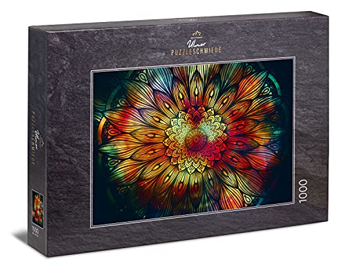Ulmer Puzzleschmiede - Puzzle „Mandala“ – klassisches 1000 Teile Puzzle - geometrische Figur mit wirkungsvollen Farben Ulmer Puzzleschmiede - Puzzle „Mandala“ – klassisches 1000 Teile Puzzle - geometrische Figur mit wirkungsvollen Farben von Ulmer Puzzleschmiede