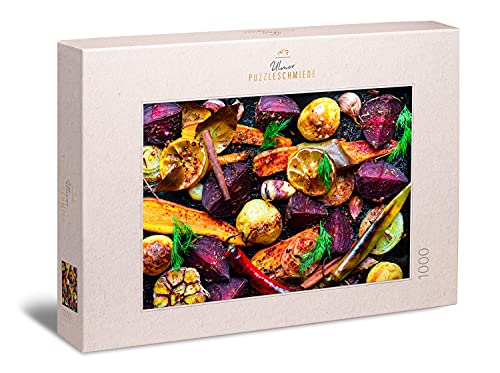 Ulmer Puzzleschmiede - Puzzle „Veggie“ – Klassisches 1000 Teile Puzzle – Puzzlemotiv buntes Grill-Gemüse, auch als originelles Wandbild für Fans der vegetarischen Küche Ulmer Puzzleschmiede - Puzzle „Veggie“ – Klassisches 1000 Teile Puzzle – Puzzlemotiv buntes Grill-Gemüse, auch als originelles Wandbild für Fans der vegetarischen Küche von Ulmer Puzzleschmiede