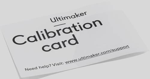 Calibration Card UM2/UM3/S5 SPUM-CALB-CARD von Ultimaker