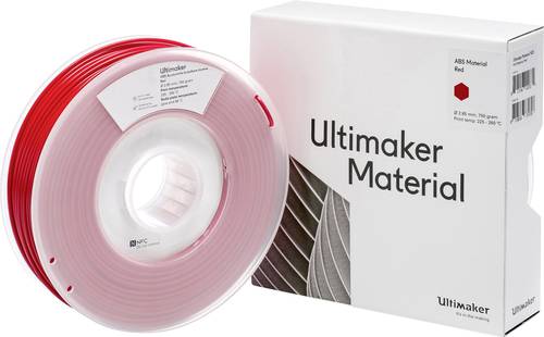 Ultimaker ABS - M2560 Red 750 - 206127 Filament ABS 2.85mm 750g Rot 1St. von Ultimaker