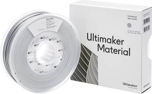 Ultimaker PLA - M0751 Silver Metallic 750 - 211399 Filament PLA 2.85mm 750g Silber (metallic) 1St. von Ultimaker