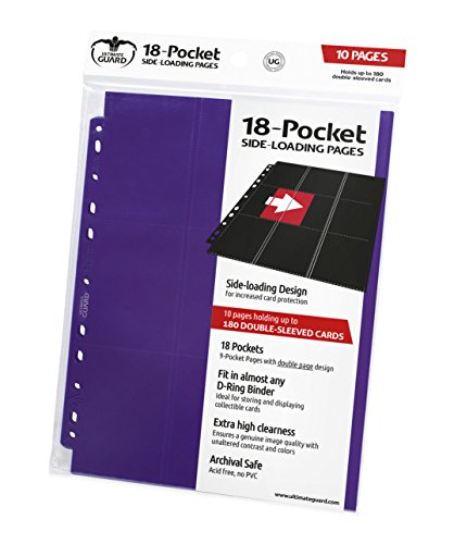Ultimate Guard 18-Pocket Pages Side-Loading Violett (10) von Ultimate Guard