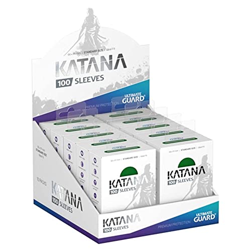 Ultimate Guard Katana Sleeves Green Standard Size Cards Display Box [10 Packs] von Ultimate Guard