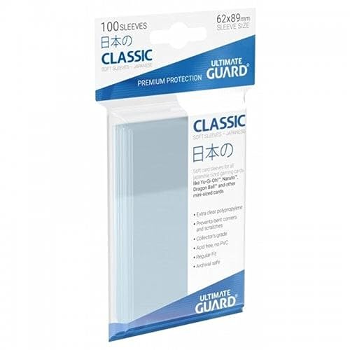 Ultimate Guard Classic Soft Sleeves Japanische Größe Transparent (100) von Ultimate Guard