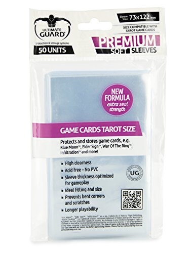 Ultimate Guard UGD010281 Premium Soft Sleeves für Tarot-Karten Kartenhüllen, Transparent von Ultimate Guard