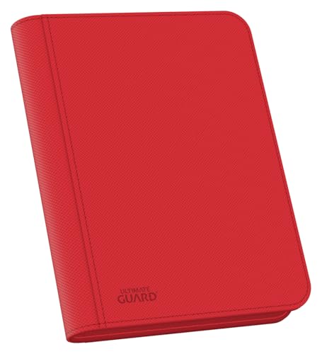 Ultimate Guard UGD010355 8 Pocket ZipFolio Xenoskin Playset Binder Kartenmappe, Einfarbig, Rot, 160-8-Pocket von Ultimate Guard