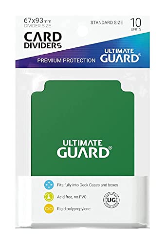 Ultimate Guard UGD010357 Standardgröße Kartentrenner, Grün von Ultimate Guard