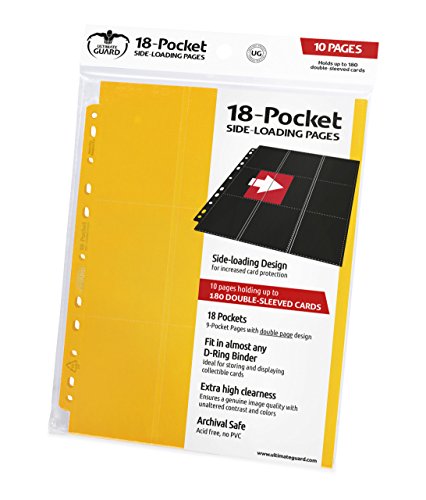 Ultimate Guard 18-Pocket Pages Side-Loading Gelb (10), UGD010409 von Ultimate Guard