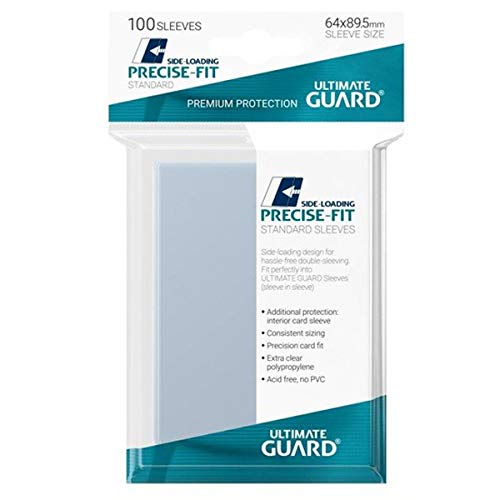 Ultimate Guard UGD010478 - Precise-Fit Sleeves Side-Loading Standardgröße 100, transparent von Ultimate Guard
