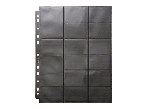 Ultimate Guard UGD010495-32-Pocket Pages Standardgröße und Mini American, schwarz (10) von Ultimate Guard
