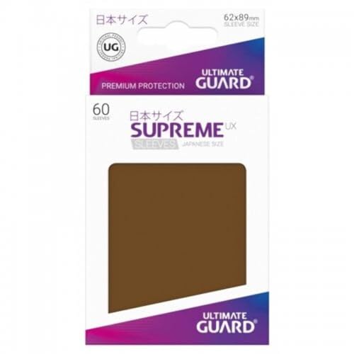 Ultimate Guard Supreme UX Sleeves Japanische Größe Braun (60) von Ultimate Guard