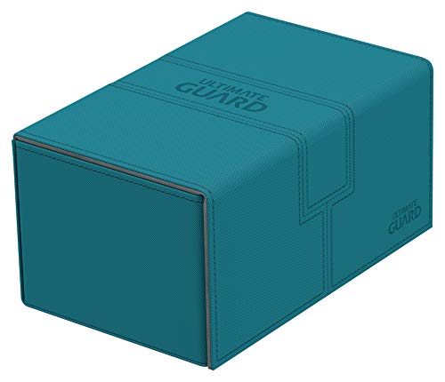 Ultimate Guard UGD010648 Twin Flip´n´Tray Deck Case 160+ Standardgröße XenoSkin Kartenbox, Petrolblau von Ultimate Guard