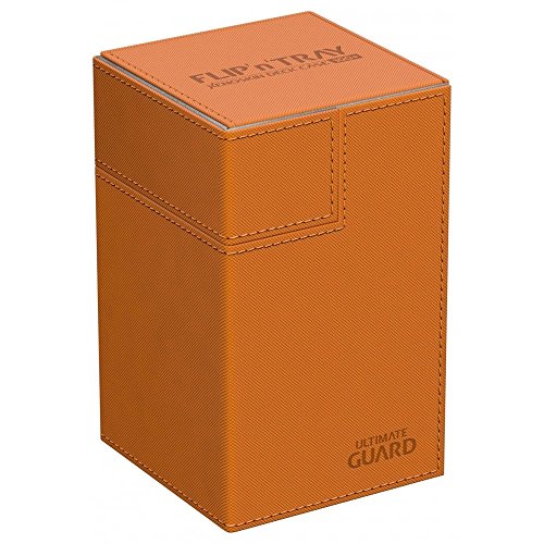 Ultimate Guard UGD010781 Flip´n´Tray Deck Case 100+ Standardgröße XenoSkin Kartenbox, Orange von Ultimate Guard