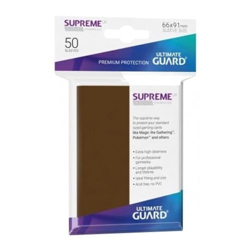 Ultimate Guard Supreme UX Sleeves Standardgröße Braun (50) von Ultimate Guard