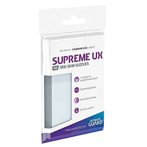 Ultimate Guard UGD011116 Supreme UX 3rd Skin Sleeves Standardgröße Kartenhüllen, Transparent von Ultimate Guard