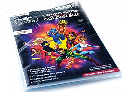 Ultimate Guard Comic Bags wiederverschließbar Golden Size (100) von Ultimate Guard