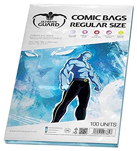 Ultimate Guard UGD020018 - Comic Bags, Regular Size, 100 Stück von Ultimate Guard