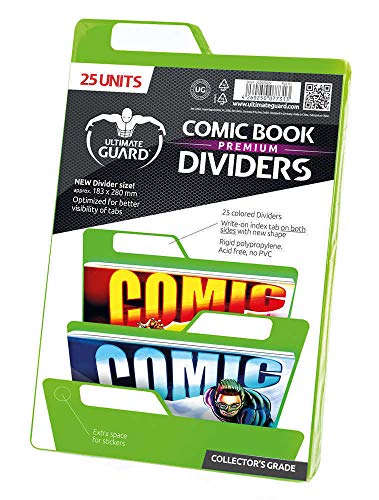 Ultimate Guard UGD020026 - Premium Comic Buch Dividers 25, grün von Ultimate Guard