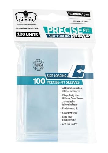 Ultimate Guard UGD10481 - Precise-Fit Sleeves Side-Loading Japanese Size Clear, 100 Stück von Ultimate Guard