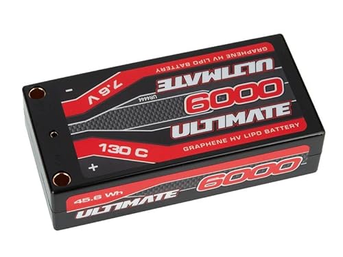 Ultimate Graphene LiPo RC Hardcase Shorty Akku 7.6V 6000mAh 130C Rate 5mm Buchse Ultimate Graphene LiPo RC Hardcase Shorty Akku 7.6V 6000mAh 130C Rate 5mm Buchse von Ultimate Racing